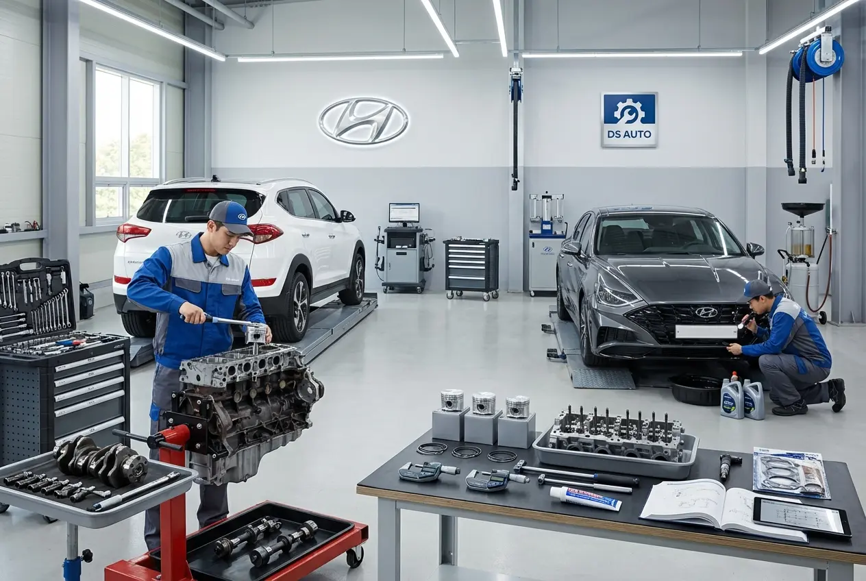Диагностика и капитальный ремонт дизельного двигателя Hyundai (Хендай) в Жуковском – автосервис DS Auto, проверка и обслуживание дизеля
